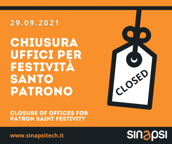 Chiusura uffici per festività Santo Patrono